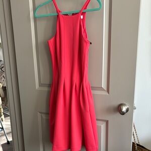Elegant Pink Sleeveless Dress